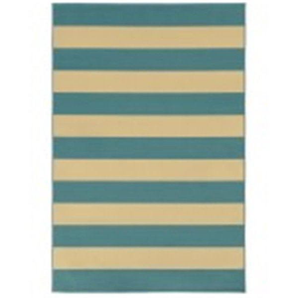 Sphinx By Oriental Weavers Oriental Weavers Riviera 4768G 5x8 Rectangle - Blue/ Ivory-Polypropylene R4768G160230ST